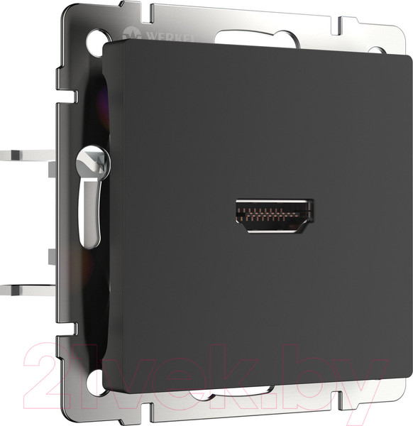 Изображение товара Розетка Werkel HDMI / W1186008 (черный матовый)