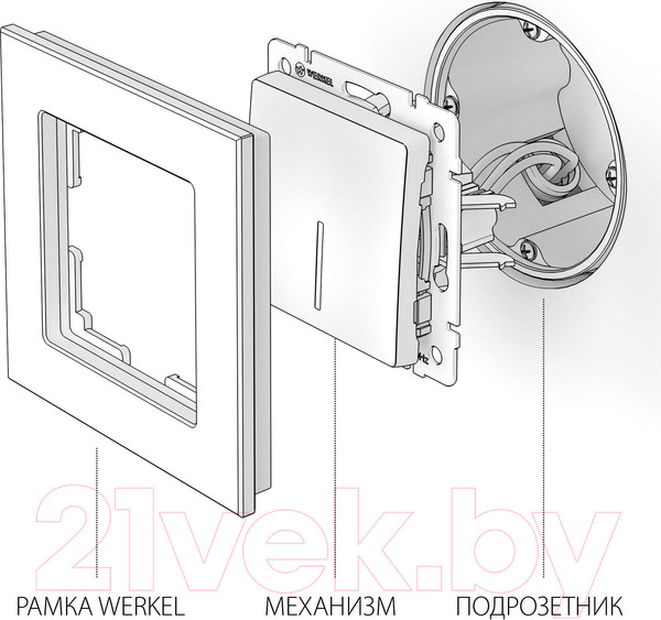 Изображение товара Выключатель Werkel W1110111 (шампань)