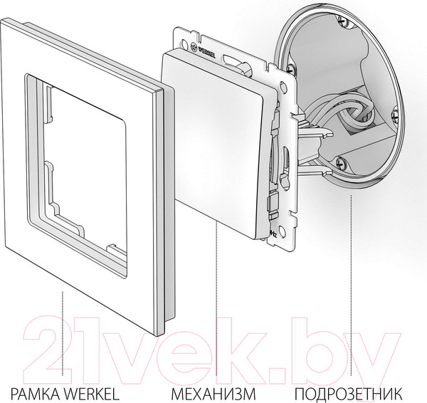 Изображение товара Выключатель Werkel W1112011 (шампань)