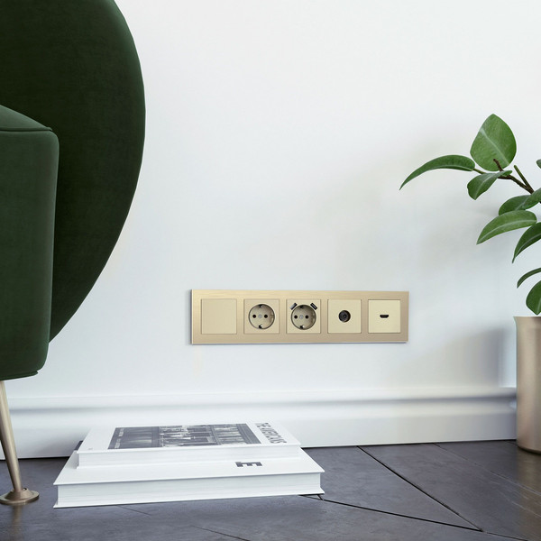 Изображение товара Декоративная заглушка для розетки Werkel W1159211 (шампань)