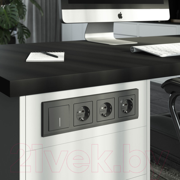 Изображение товара Выключатель Werkel W1112164 (графит матовый)