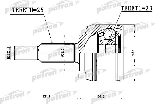 Изображение товара ШРУС Patron PCV1767
