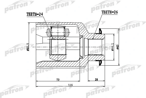 Изображение товара ШРУС Patron PCV1809