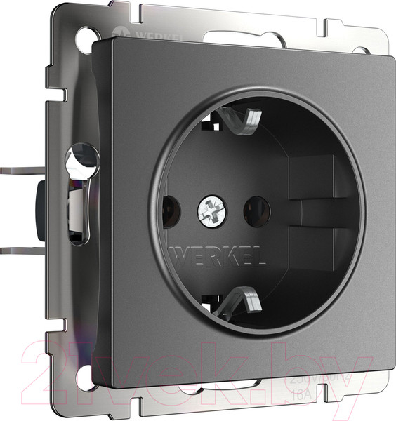 Изображение товара Розетка Werkel W1171164 (графит матовый)