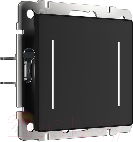 Изображение товара Выключатель Werkel W4522008 Сенсорный двухклавишный (черный)