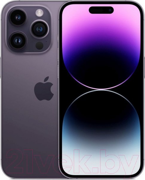 Изображение товара Смартфон восстановленный Apple iPhone 14 Pro 128GB Flip Грейд B (темно-фиолетовый)