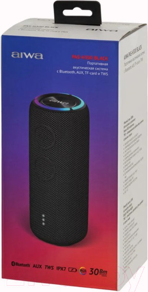 Изображение товара Портативная колонка Aiwa PAS-H300 (черный)