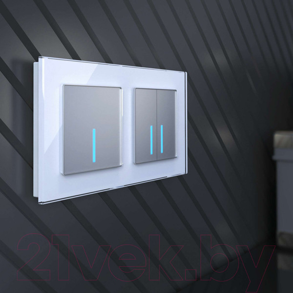 Изображение товара Выключатель Werkel W4510006 Сенсорный одноклавишный (серебряный)