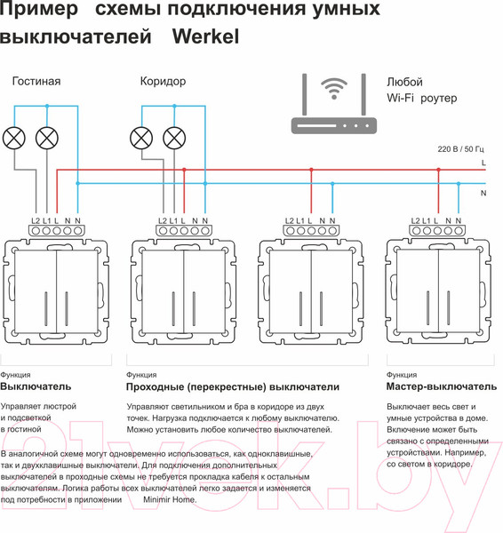 Изображение товара Выключатель Werkel W4510006 Сенсорный одноклавишный (серебряный)