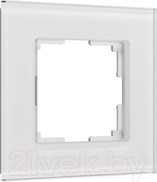 Изображение товара Рамка для выключателей и розеток Werkel Senso W0013101 (белый/стекло soft-touch)