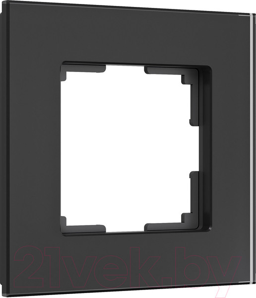 Изображение товара Рамка для выключателей и розеток Werkel Senso W0013108 (черный/стекло soft-touch)