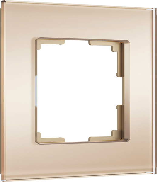 Изображение товара Рамка для выключателей и розеток Werkel Senso W0013111 (шампань/стекло soft-touch)
