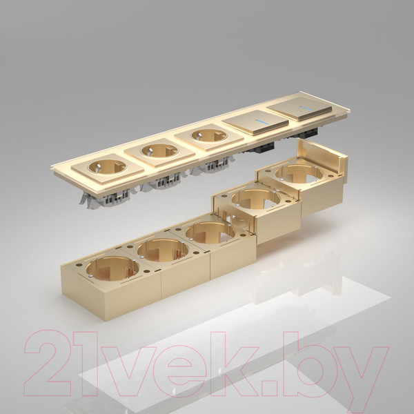 Изображение товара Коробка открытого монтажа Werkel W8000011 (шампань)