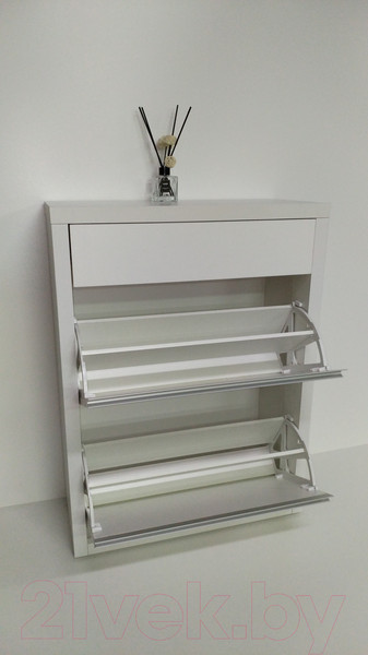 Изображение товара Тумба для обуви Элана Люкс 2.70ш (белый/белый)