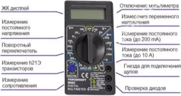 Изображение товара Мультиметр цифровой Forsage F-88463 (17469)