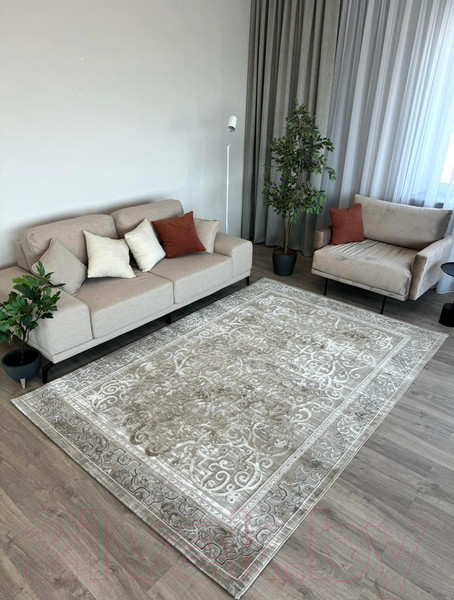 Изображение товара Ковер Radjab Carpet Анталия Прямоугольник RS28A / 9154RK (1x2, Dark Vizon/Vizon)
