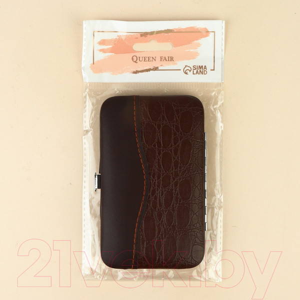 Изображение товара Набор для маникюра Queen Fair 1759092 (коричневый)