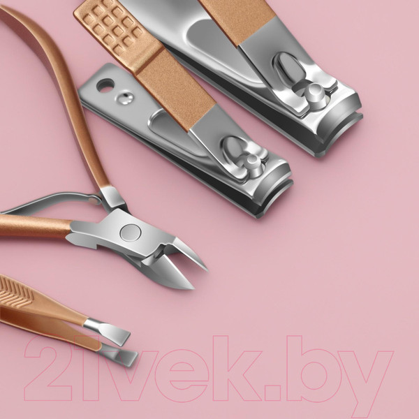 Изображение товара Набор для маникюра Queen Fair 6936228 (бежевый/розовое золото)