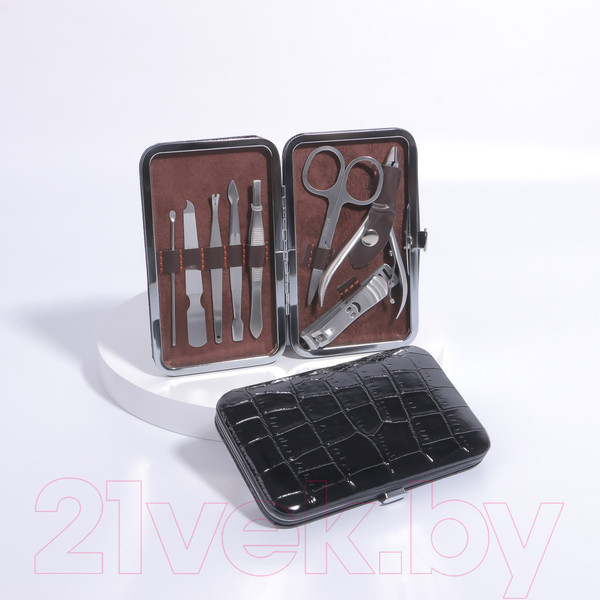 Изображение товара Набор для маникюра Queen Fair Рептилия / 5198965 (черный)