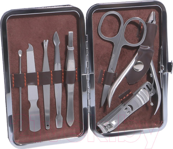 Изображение товара Набор для маникюра Queen Fair Рептилия / 5198964 (коричневый)