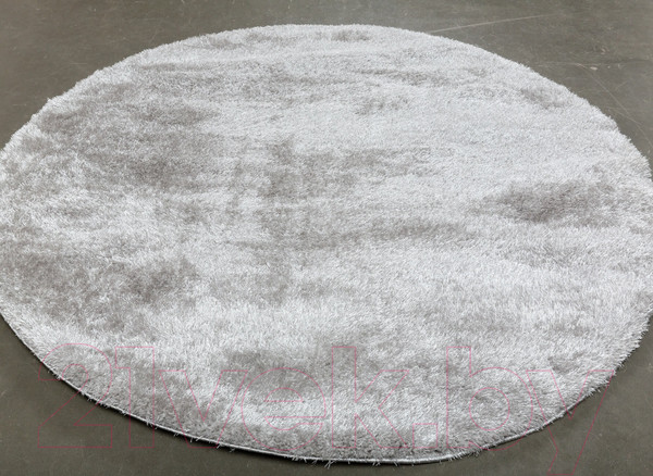 Изображение товара Ковер Radjab Carpet Паффи Шагги Круг P001A / 6340RK (3x3, Grey)