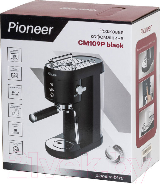 Изображение товара Кофеварка эспрессо Pioneer CM109P (черный)