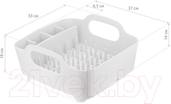 Изображение товара Сушилка для посуды Idea М1177 (белый)