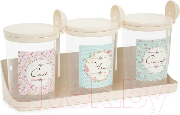 Изображение товара Набор емкостей для хранения Альтернатива Ассорти / М8684 (бежевый)