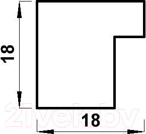 Изображение товара Рамка Мирам 641811-12 (25x35)