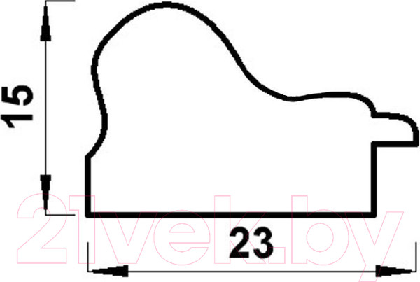 Изображение товара Рамка Мирам 642390-15 (30x40)