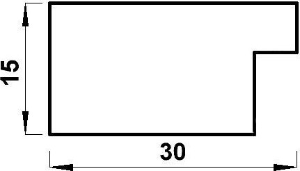 Изображение товара Рамка Мирам 651723-15 (30x40)