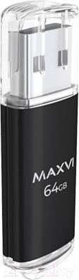 Изображение товара USB flash накопитель Maxvi MP 64GB 2.0 (черный)