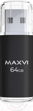 Изображение товара USB flash накопитель Maxvi MP 64GB 2.0 (черный)