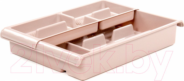 Изображение товара Органайзер для столовых приборов Полесье №6 / 05127 (темно-кремовый)