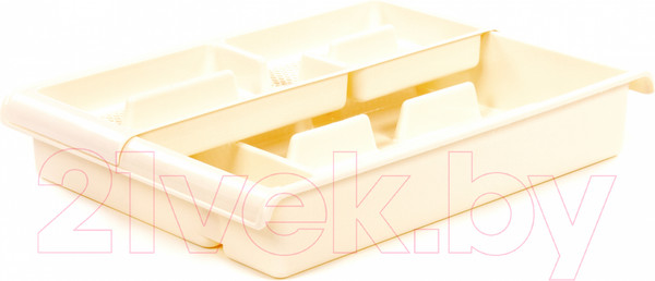 Изображение товара Органайзер для столовых приборов Полесье №6 / 05141 (кремовый)