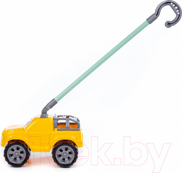 Изображение товара Игрушка-каталка Полесье Боби с ручкой / 75007 (желтый)