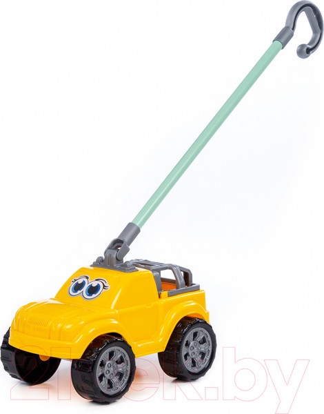 Изображение товара Игрушка-каталка Полесье Боби с ручкой / 75007 (желтый)