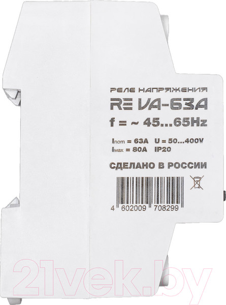 Изображение товара Реле напряжения Rostok Elektro VА- 63А RE / 46-299