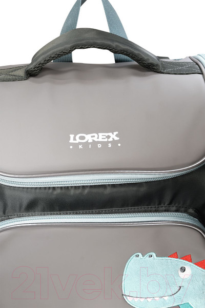 Изображение товара Школьный рюкзак Lorex Kids Classic. Dino / LXKBPCL-DN (серый)