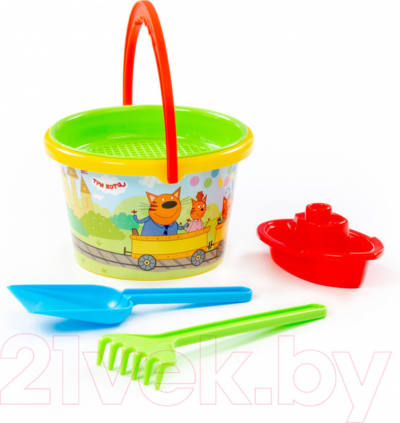 Изображение товара Набор игрушек для песочницы Полесье Три кота / 73669