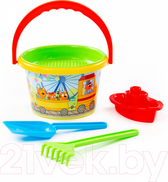 Изображение товара Набор игрушек для песочницы Полесье Три кота / 73669