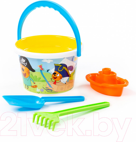 Изображение товара Набор игрушек для песочницы Полесье Три кота / 73669