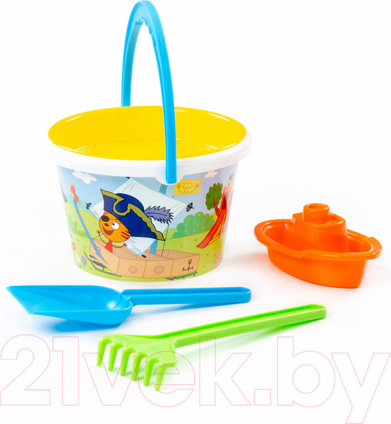 Изображение товара Набор игрушек для песочницы Полесье Три кота / 73669