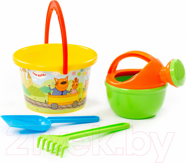 Изображение товара Набор игрушек для песочницы Полесье Три кота / 73676