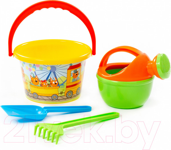 Изображение товара Набор игрушек для песочницы Полесье Три кота / 73676