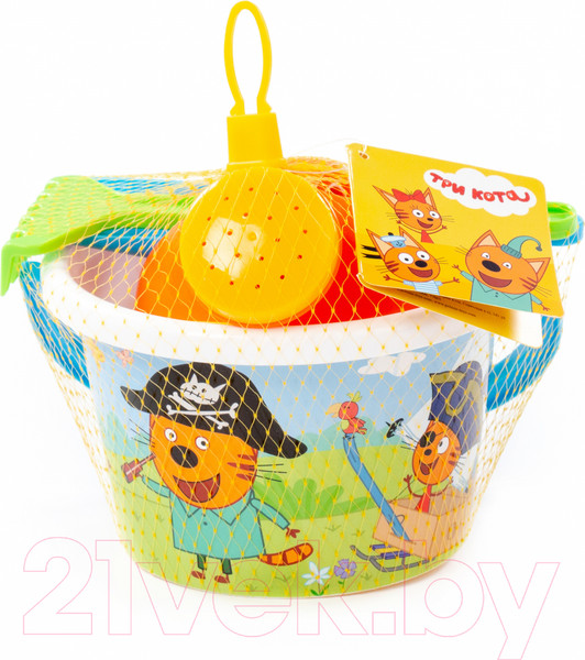 Изображение товара Набор игрушек для песочницы Полесье Три кота / 73676