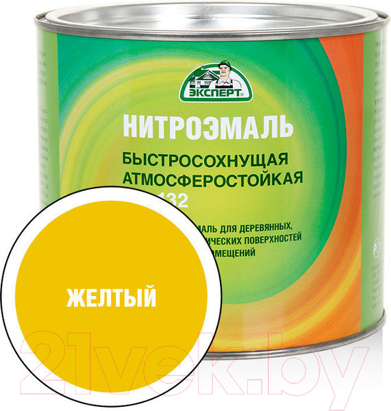 Изображение товара Эмаль Эксперт НЦ-132М (1.7кг, желтый)