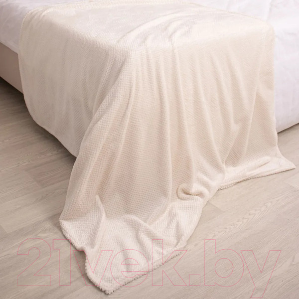 Изображение товара Плед Casa Conforte Nonna Inspiration 110x150 / 6155293 (молочный/белый)