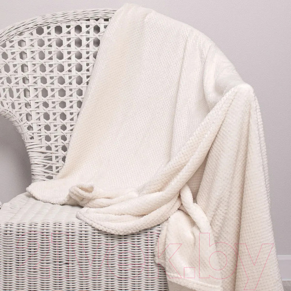 Изображение товара Плед Casa Conforte Nonna Inspiration 110x150 / 6155293 (молочный/белый)