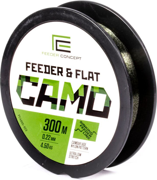 Изображение товара Леска монофильная Feeder Concept Feeder & Flat Camo 300/025 / FC4005-025